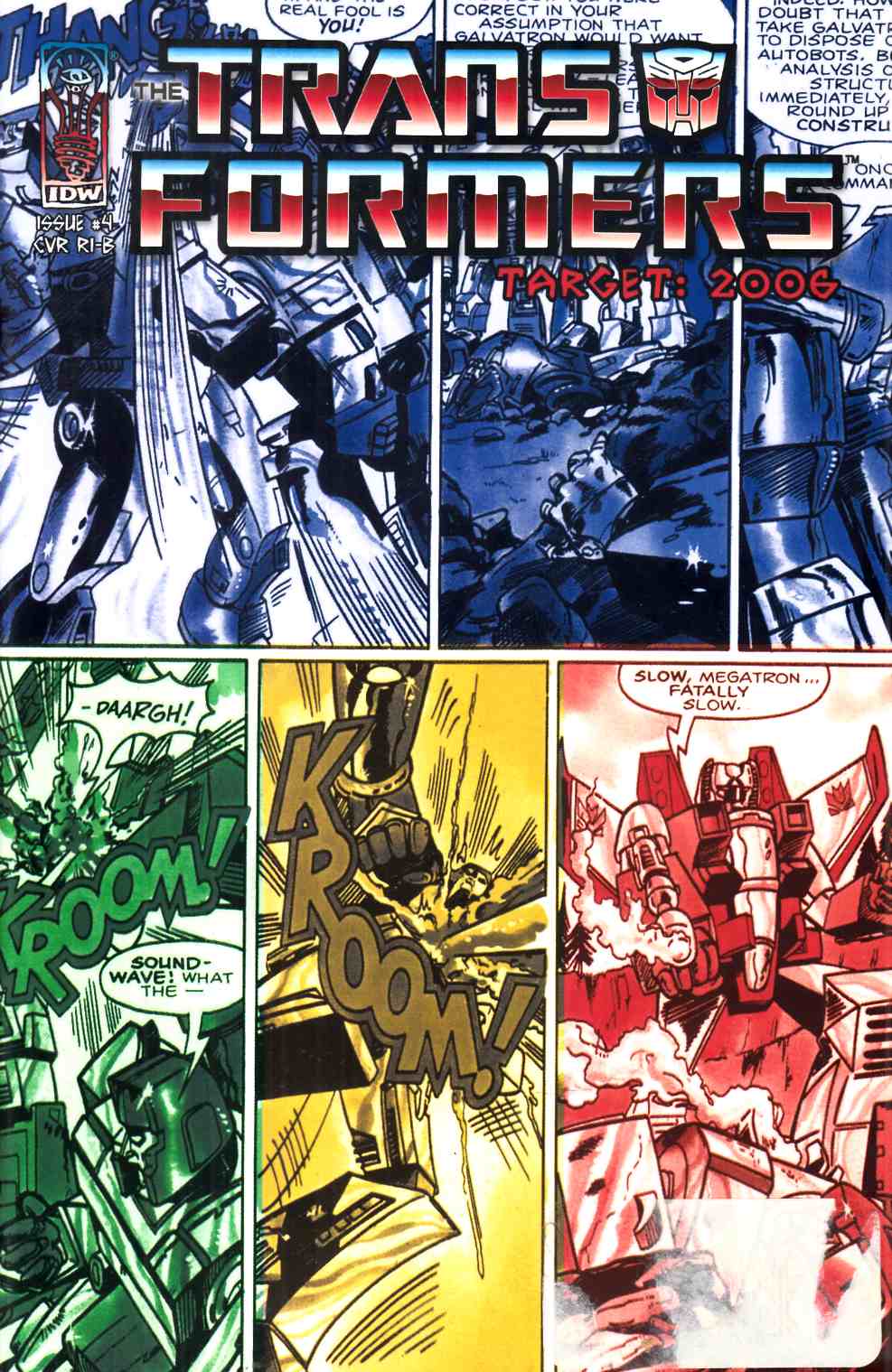 Transformers Target 2006 #4 Cover RI-B Variant Near Mint (9.4) [IDW Comic] LARGE