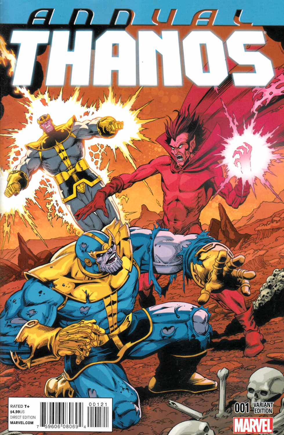 Thanos Annual #1 Starlin Variant Cover Near Mint Minus (9.2) [Marvel Comic] LARGE