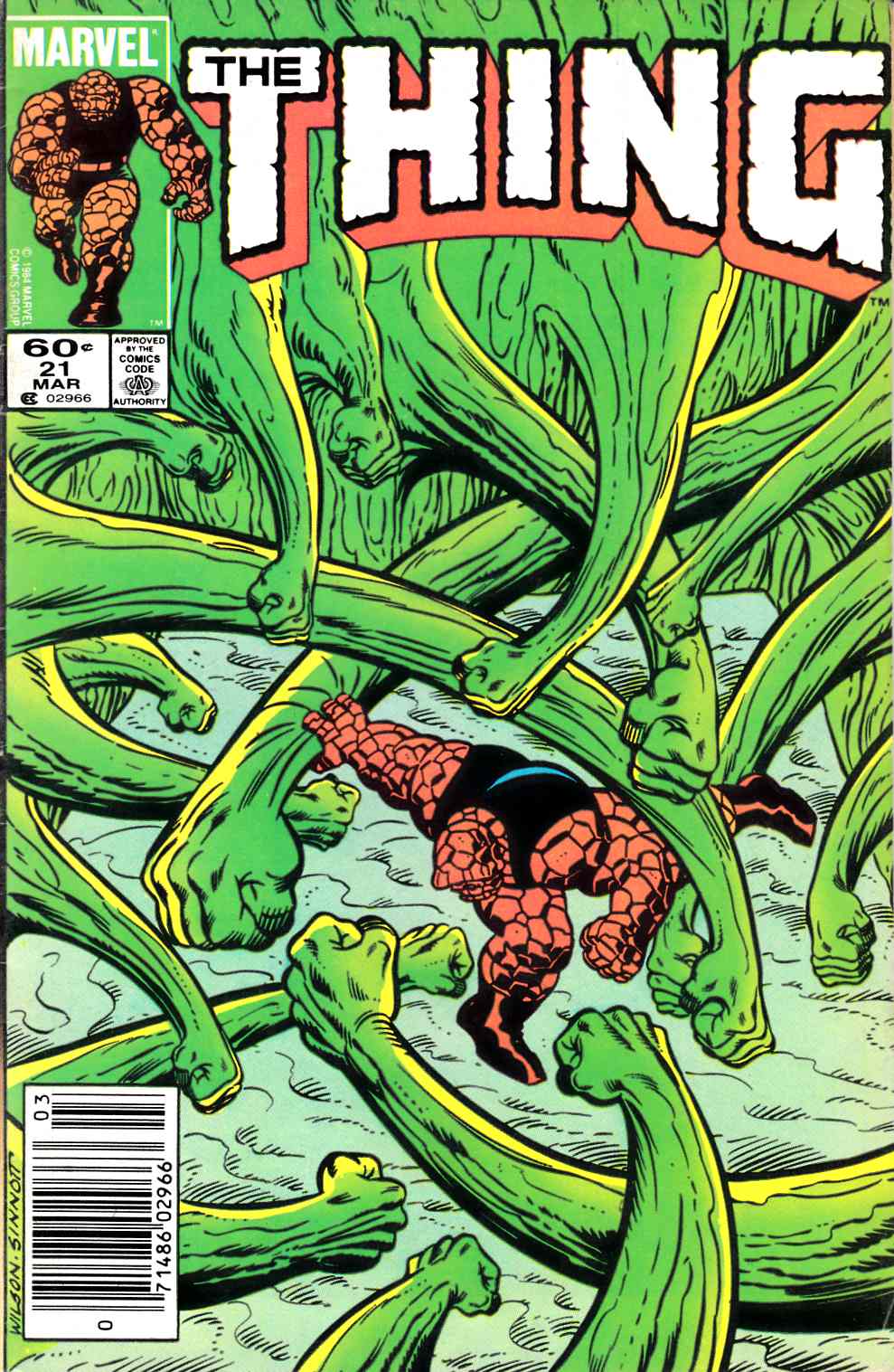 The Thing #21 Newsstand Edition Very Good (4.0) [Marvel Comic] THUMBNAIL