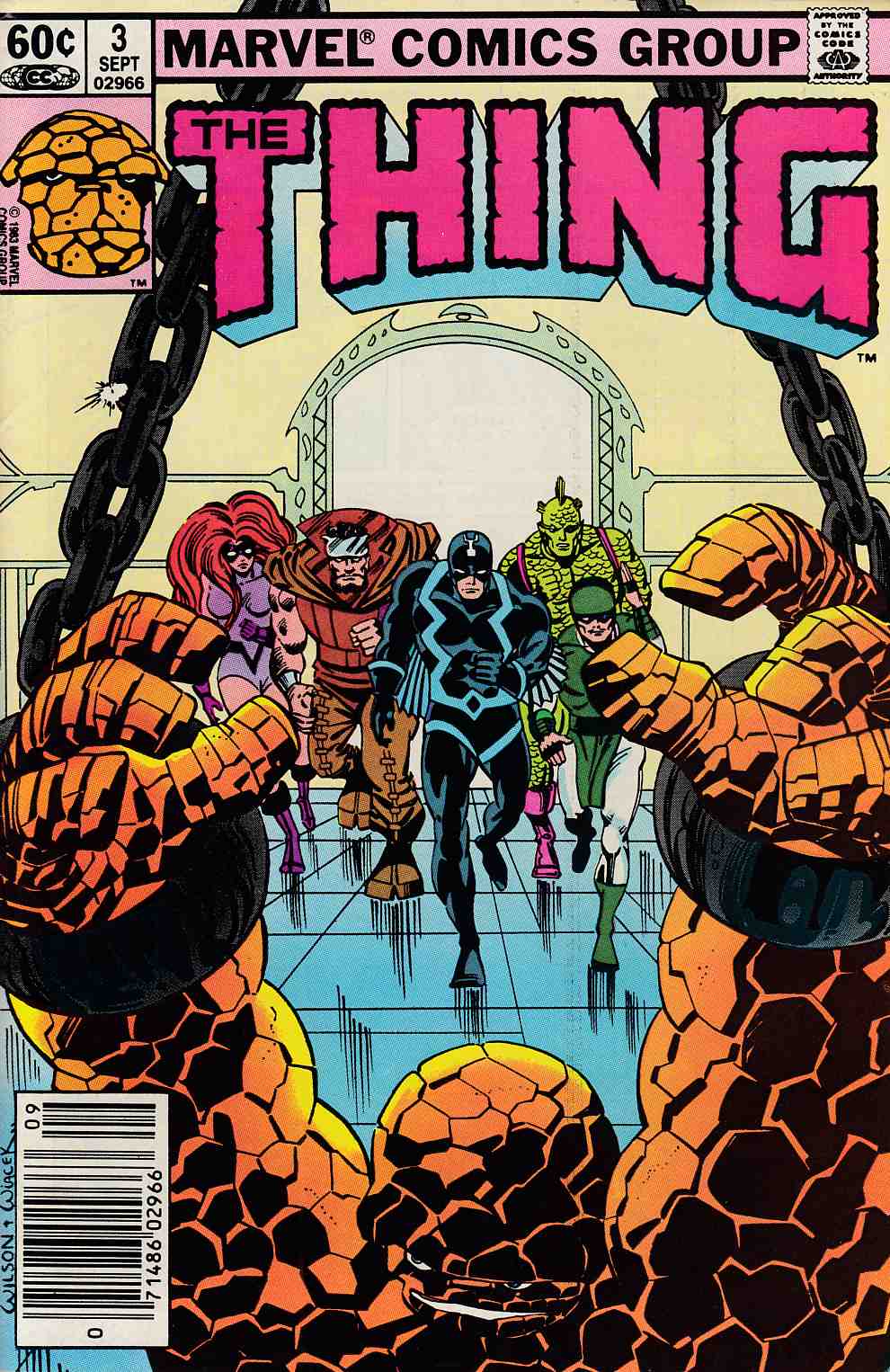 The Thing #3 Newsstand Edition Very Fine (8.0) [Marvel Comic] THUMBNAIL