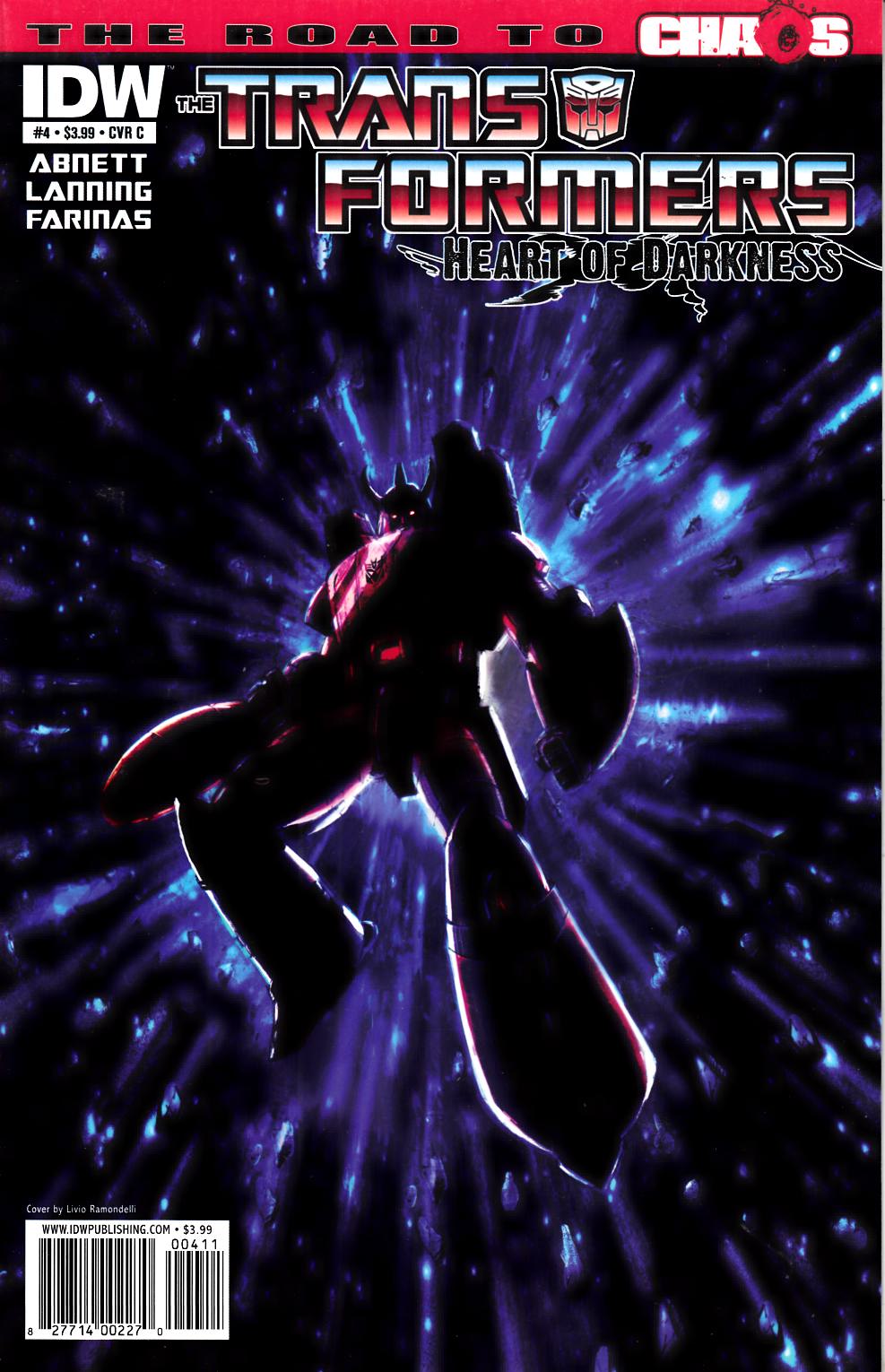 Transformers Heart of Darkness #4 Cover C Very Fine (8.0) [IDW Comic] THUMBNAIL
