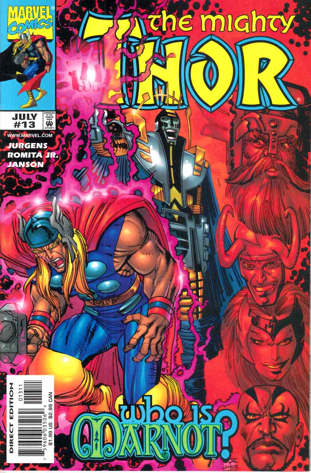 Thor #13 Near Mint (9.4) [Marvel Comic] THUMBNAIL