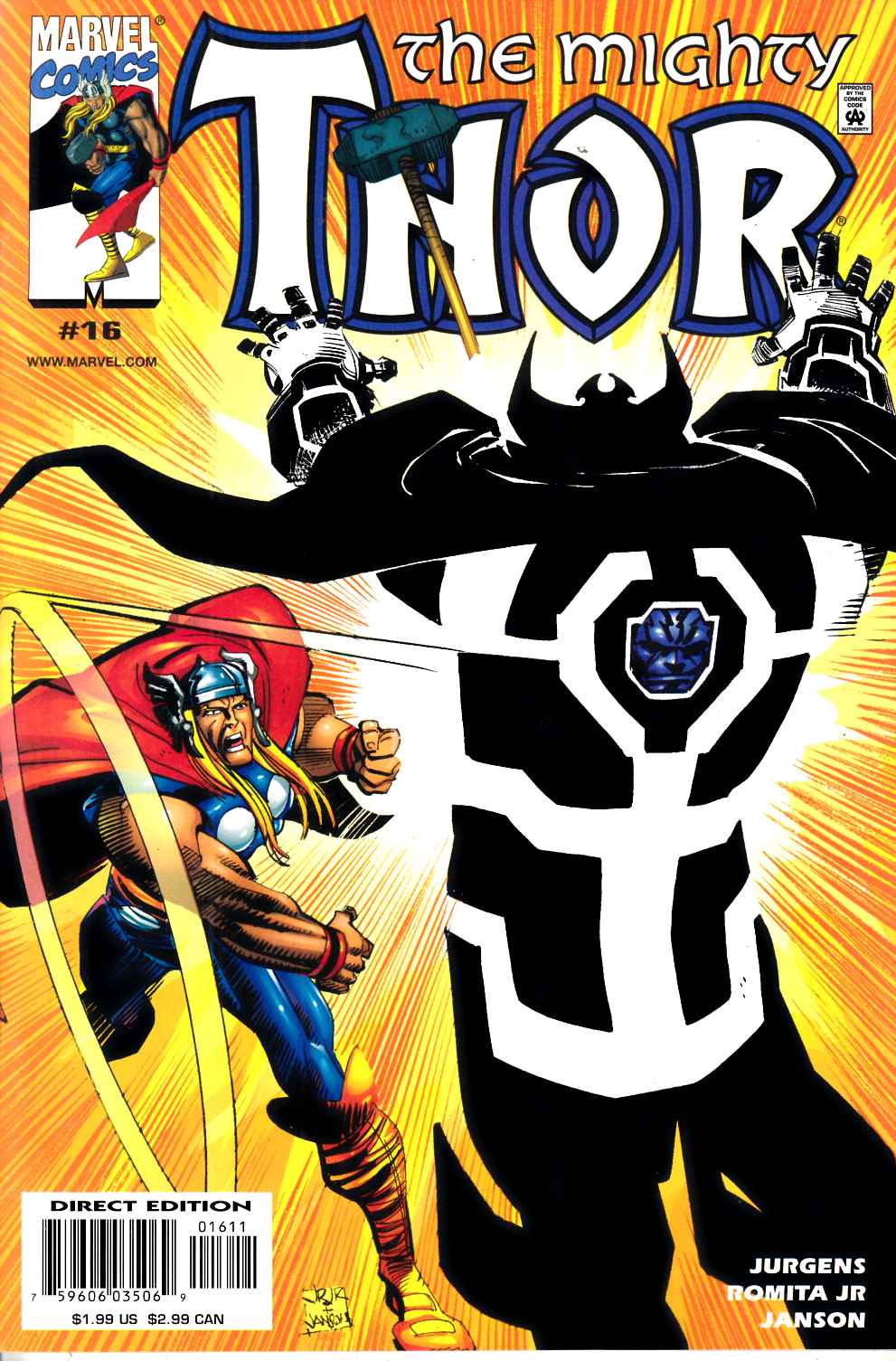 Thor #16 Near Mint (9.4) [Marvel Comic] THUMBNAIL
