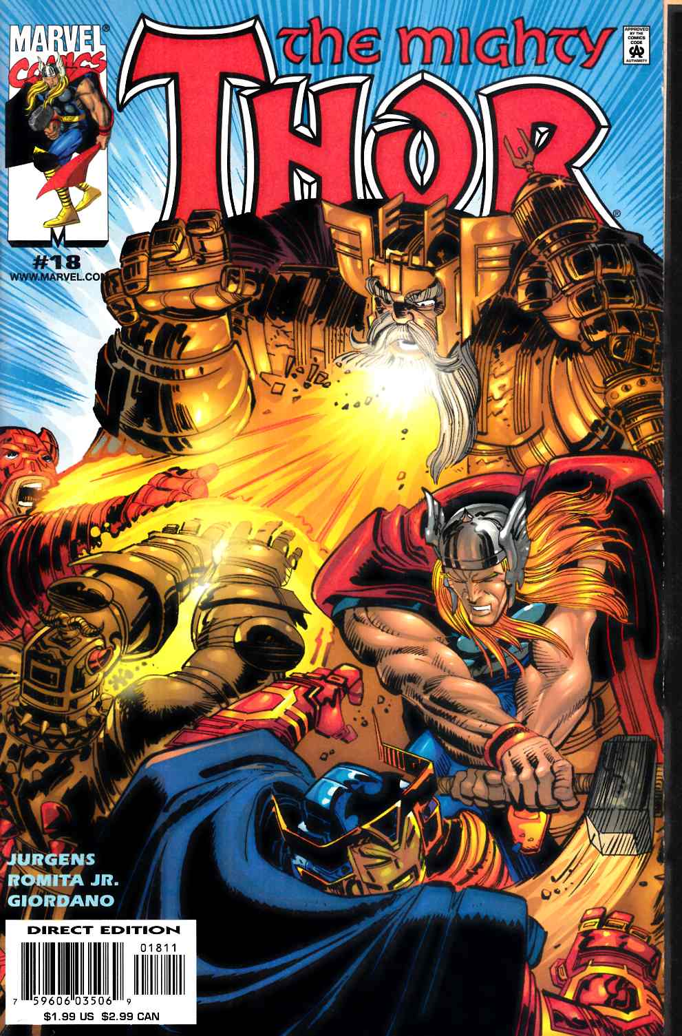 Thor #18 Near Mint (9.4) [Marvel Comic] THUMBNAIL