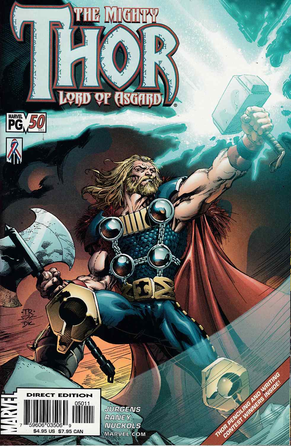 Thor #50 Near Mint (9.4) [Marvel Comic] THUMBNAIL
