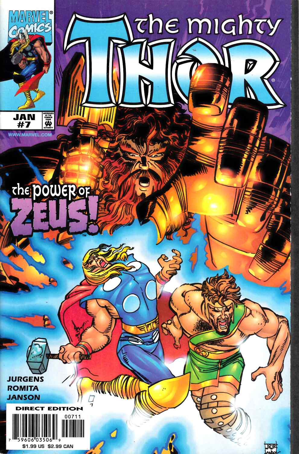 Thor #7 Near Mint (9.4) [Marvel Comic] LARGE