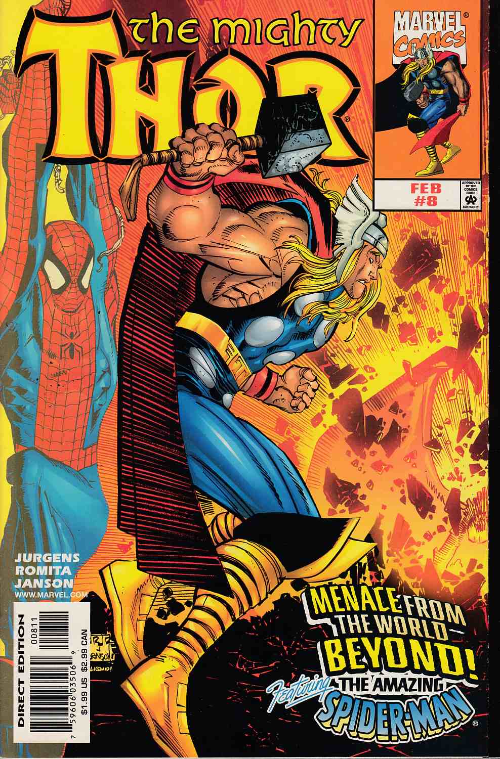 Thor #8 Near Mint (9.4) [Marvel Comic] THUMBNAIL