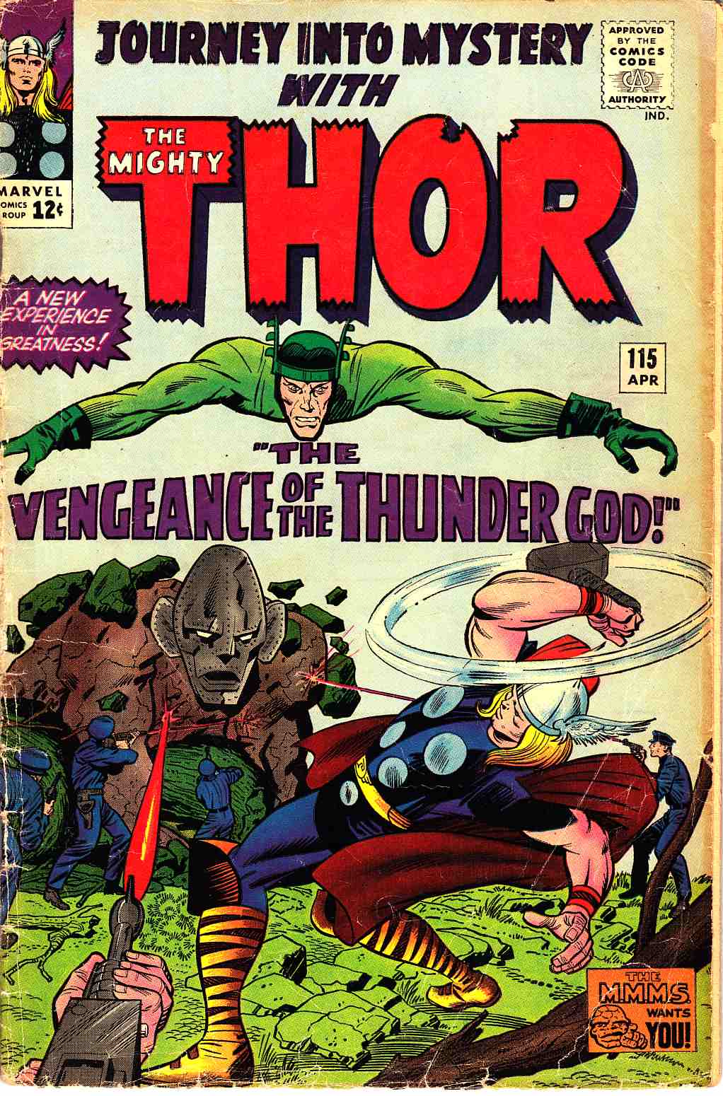 Journey Into Mystery Thor #115 Very Good Minus (3.5) [Marvel Comic] THUMBNAIL