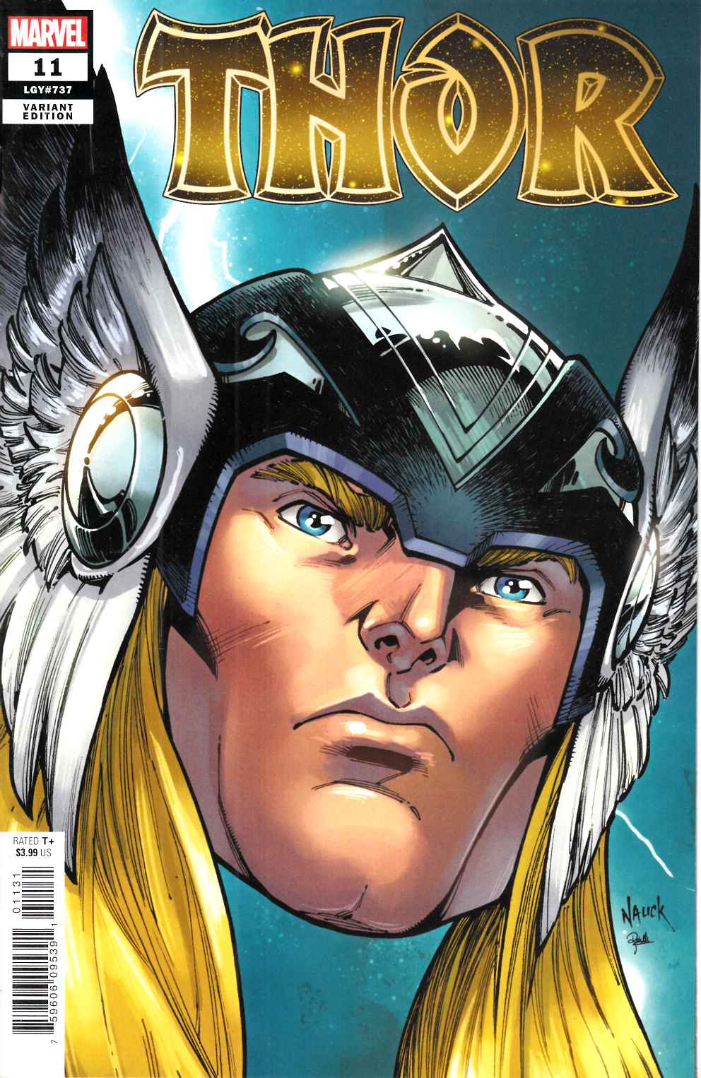 Thor #11 Nauck Variant Cover Near Mint (9.4) [Marvel Comic] THUMBNAIL