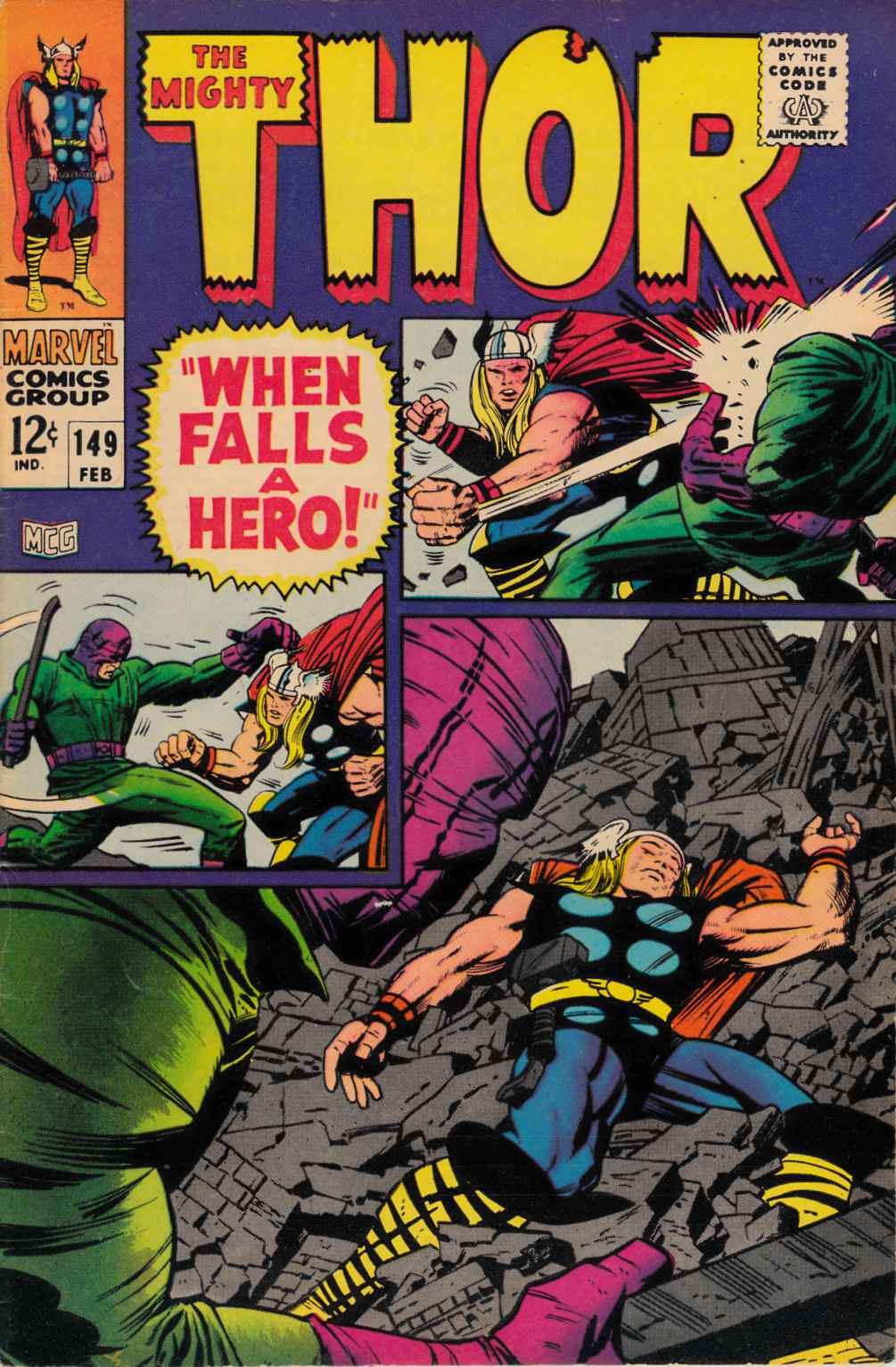 Thor #149 Very Good (4.0) [Marvel Comic]