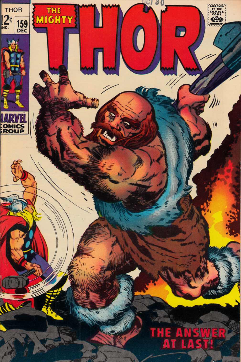 Thor #159 Very Fine/Near Mint (9.0) [Marvel Comic] THUMBNAIL