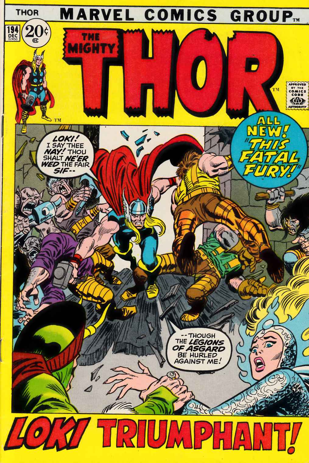 Thor #194 Fine (6.0) [Marvel Comic] LARGE