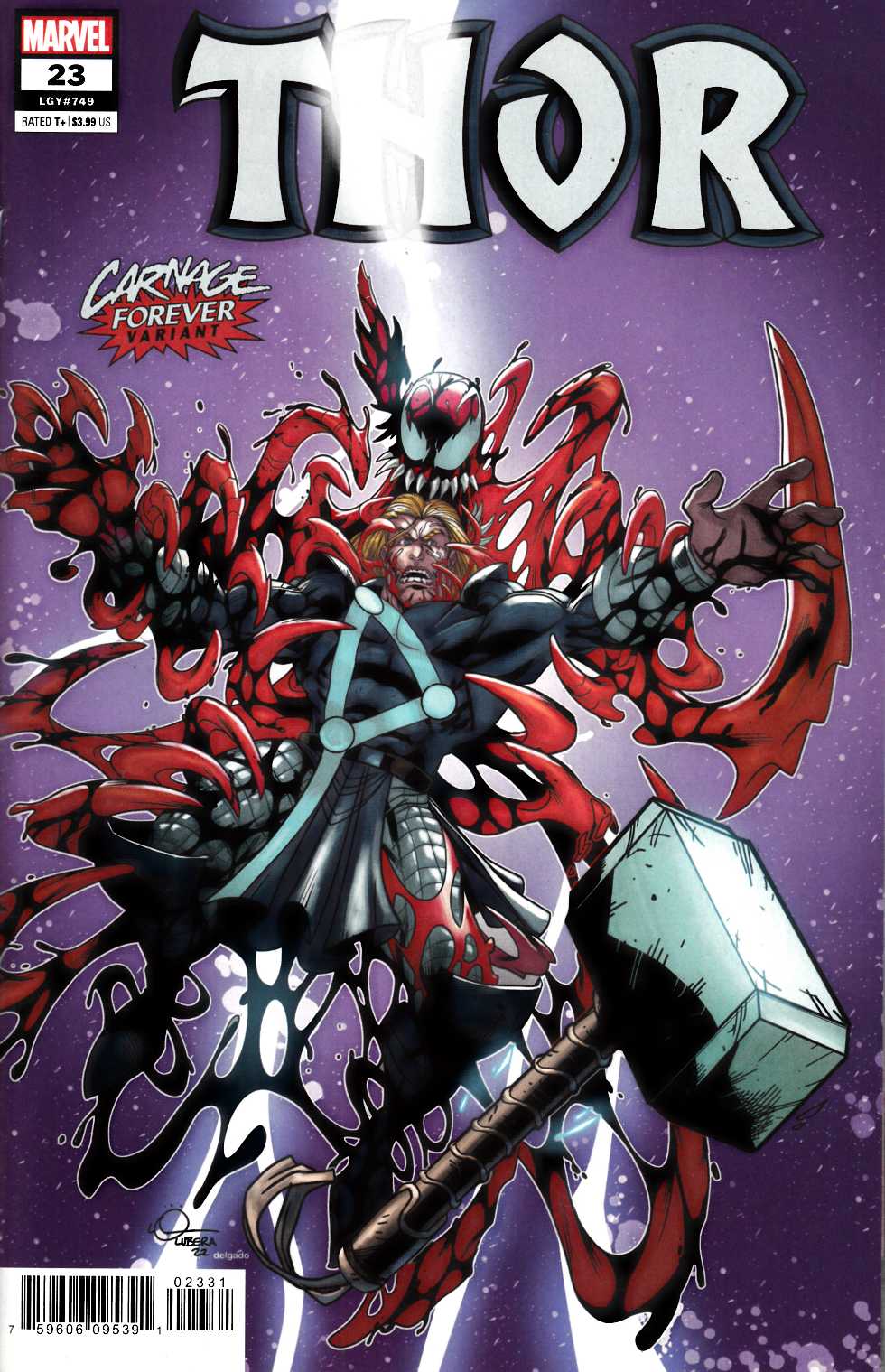 Thor #23 Lubera Variant Cover Near Mint (9.4) [Marvel Comic] LARGE