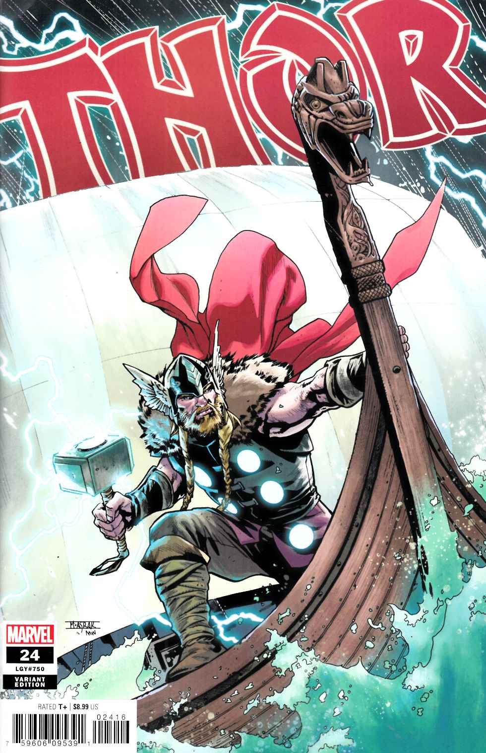 Thor #24 Asrar Variant Cover Near Mint (9.4) [Marvel Comic] LARGE