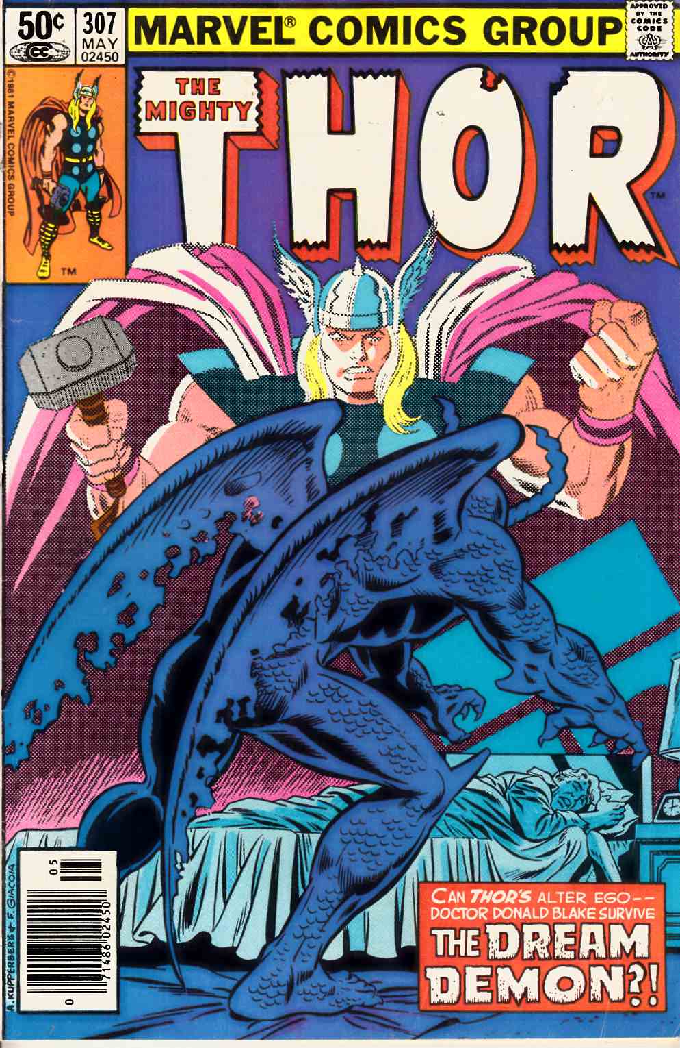 Thor #307 Newsstand Edition Fine (6.0) [Marvel Comic] LARGE