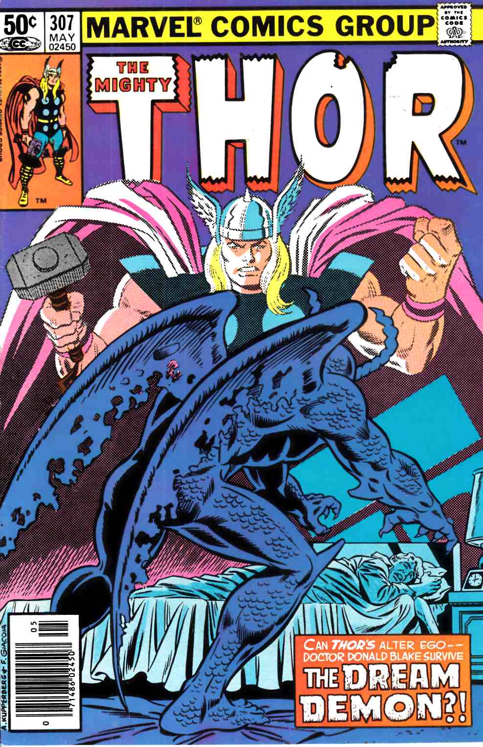 Thor #307 Newsstand Edition Very Fine Plus (8.5) [Marvel Comic] LARGE