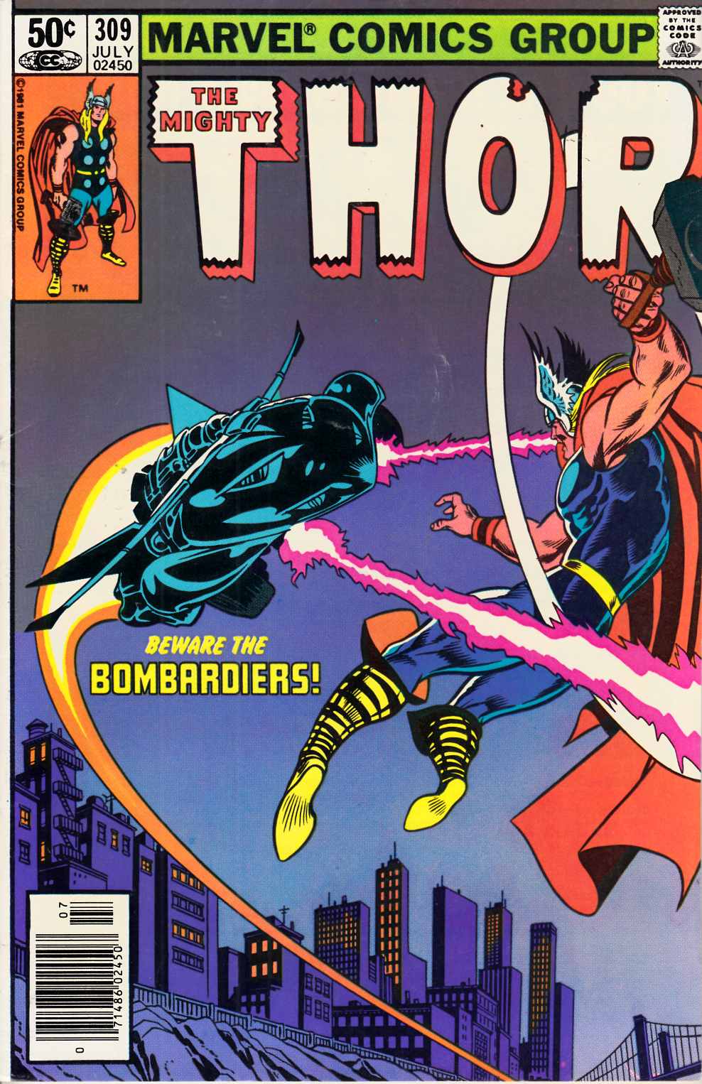 Thor #309 Newsstand Edition Fine (6.0) [Marvel Comic] LARGE