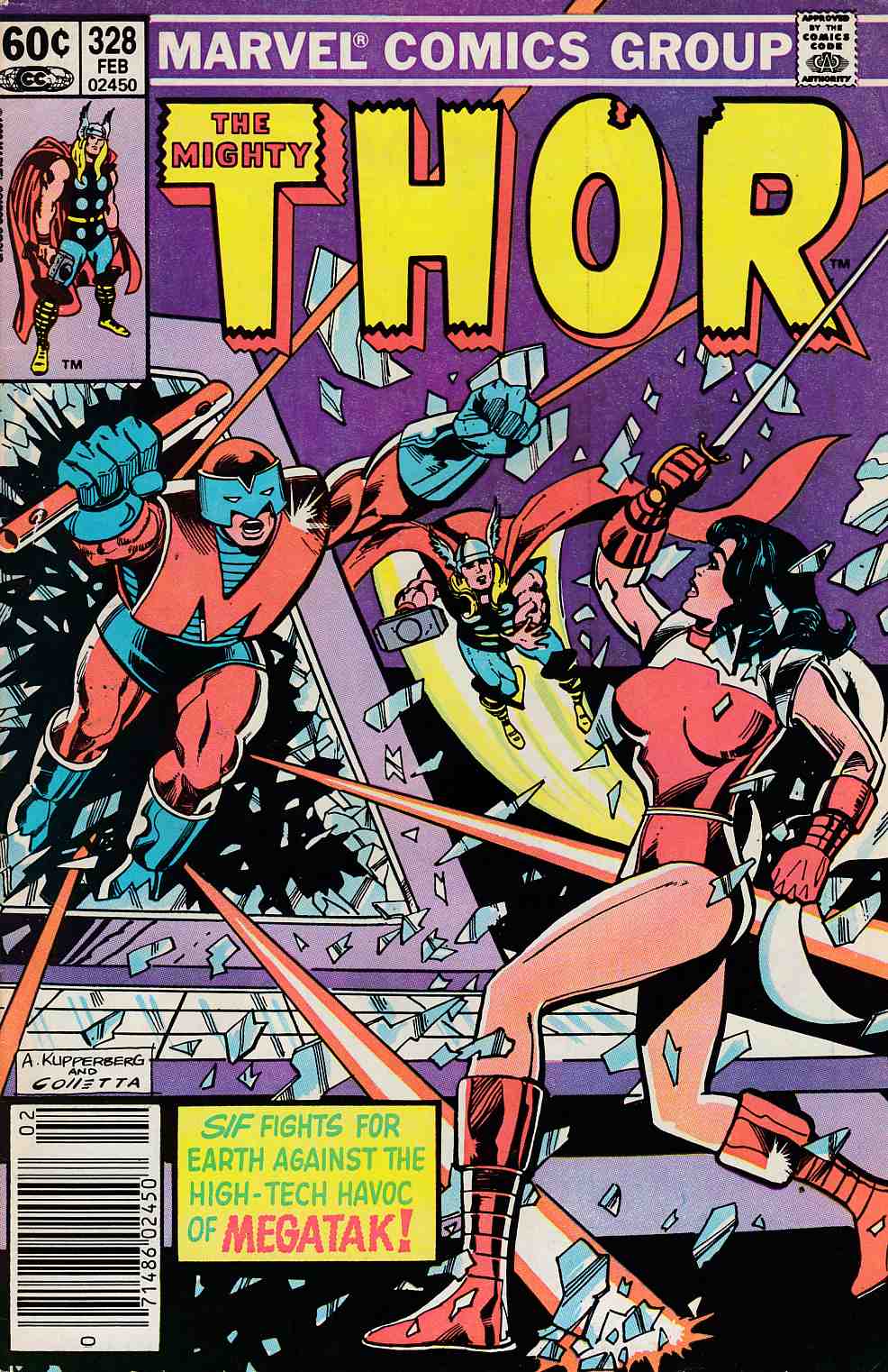 Thor #328 Newsstand Edition Fine (6.0) [Marvel Comic] THUMBNAIL