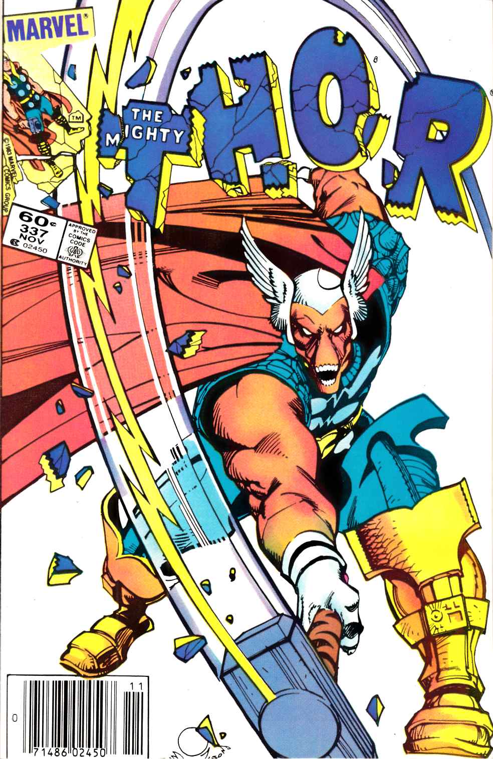 Thor #337 Newsstand Edfition Very Fine (8.0) [Marvel Comic] LARGE