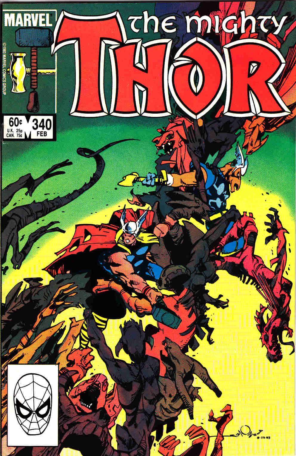 Thor #340 Very Fine Plus (8.5) [Marvel Comic] LARGE