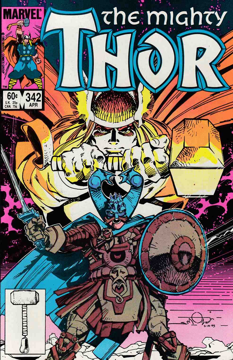 Thor #342 Very Fine (8.0) [Marvel Comic] LARGE