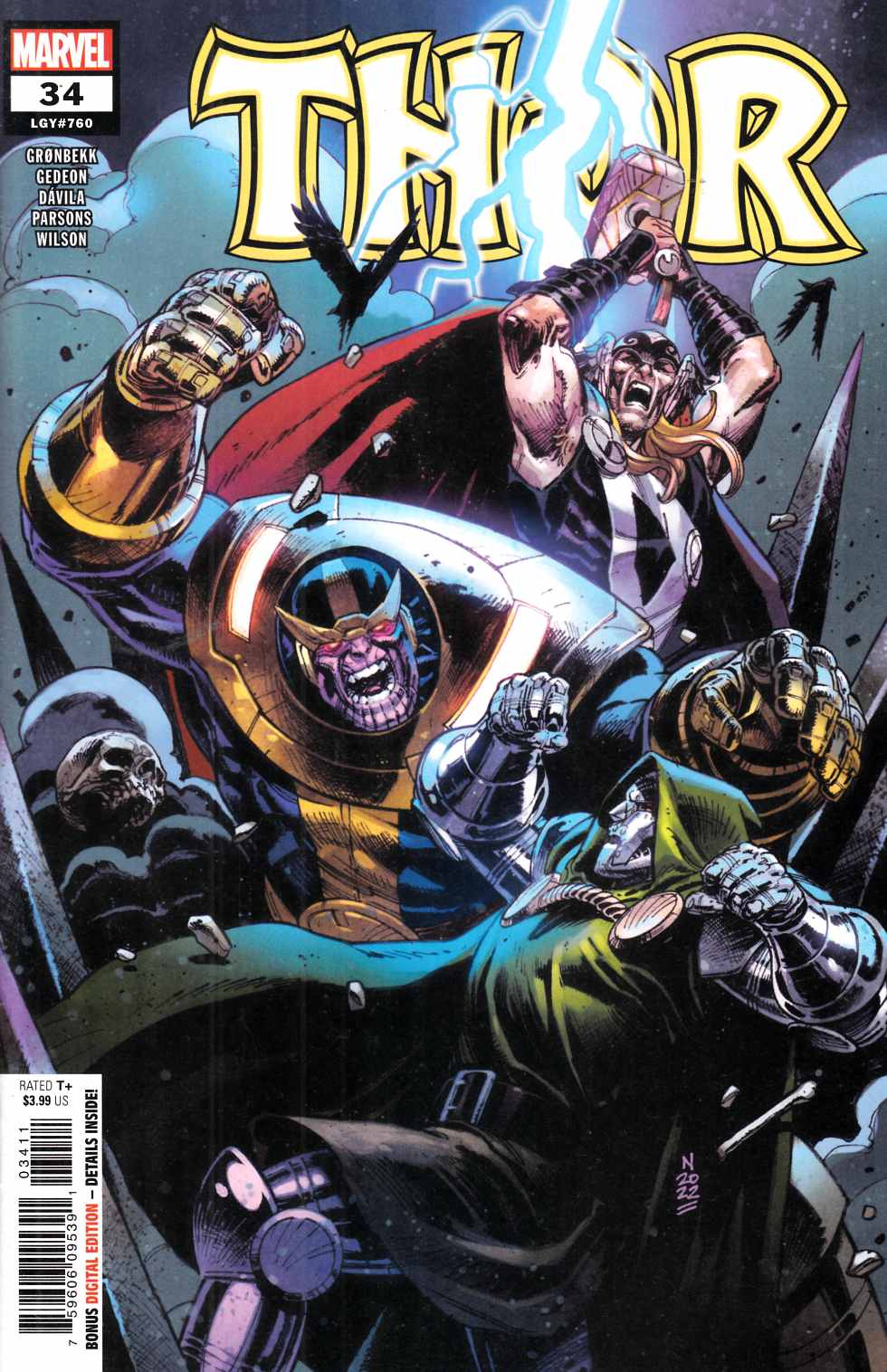 Thor #34 Near Mint (9.4) [Marvel Comic] THUMBNAIL
