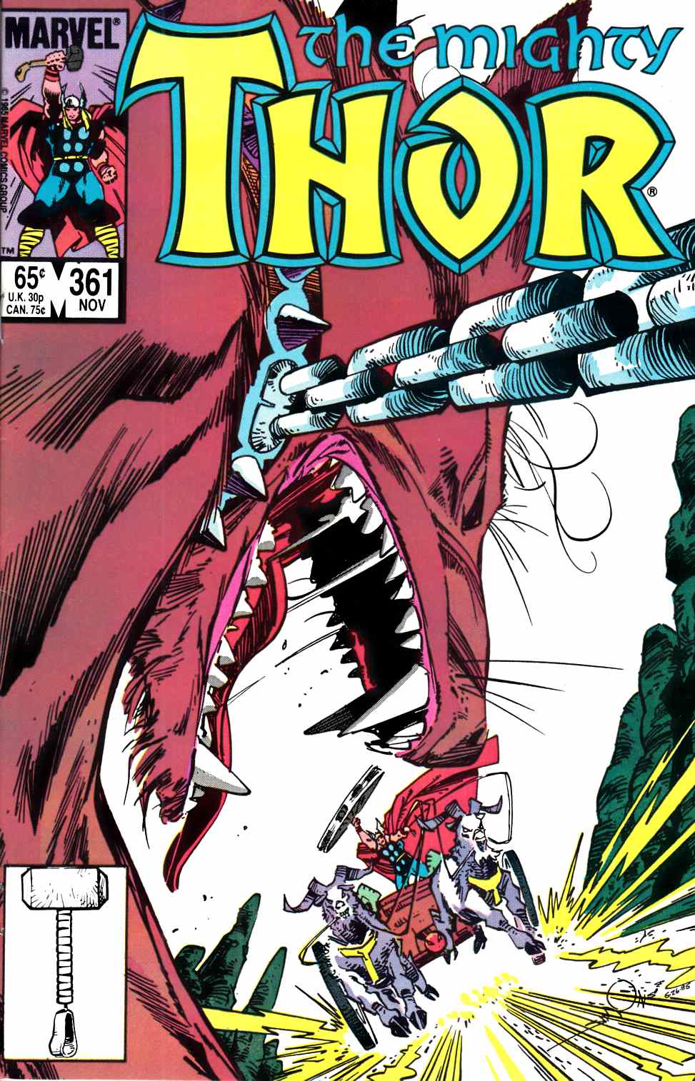 Thor #361 Very Fine (8.0) [Marvel Comic] LARGE