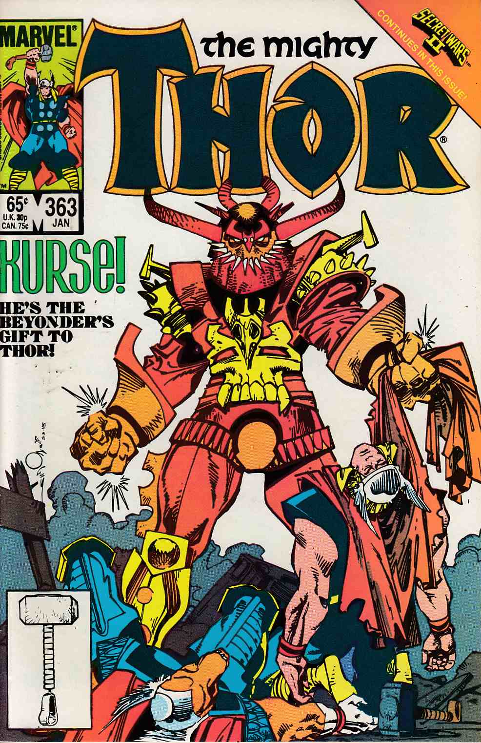 Thor #363 Near Mint (9.4) [Marvel Comic] THUMBNAIL