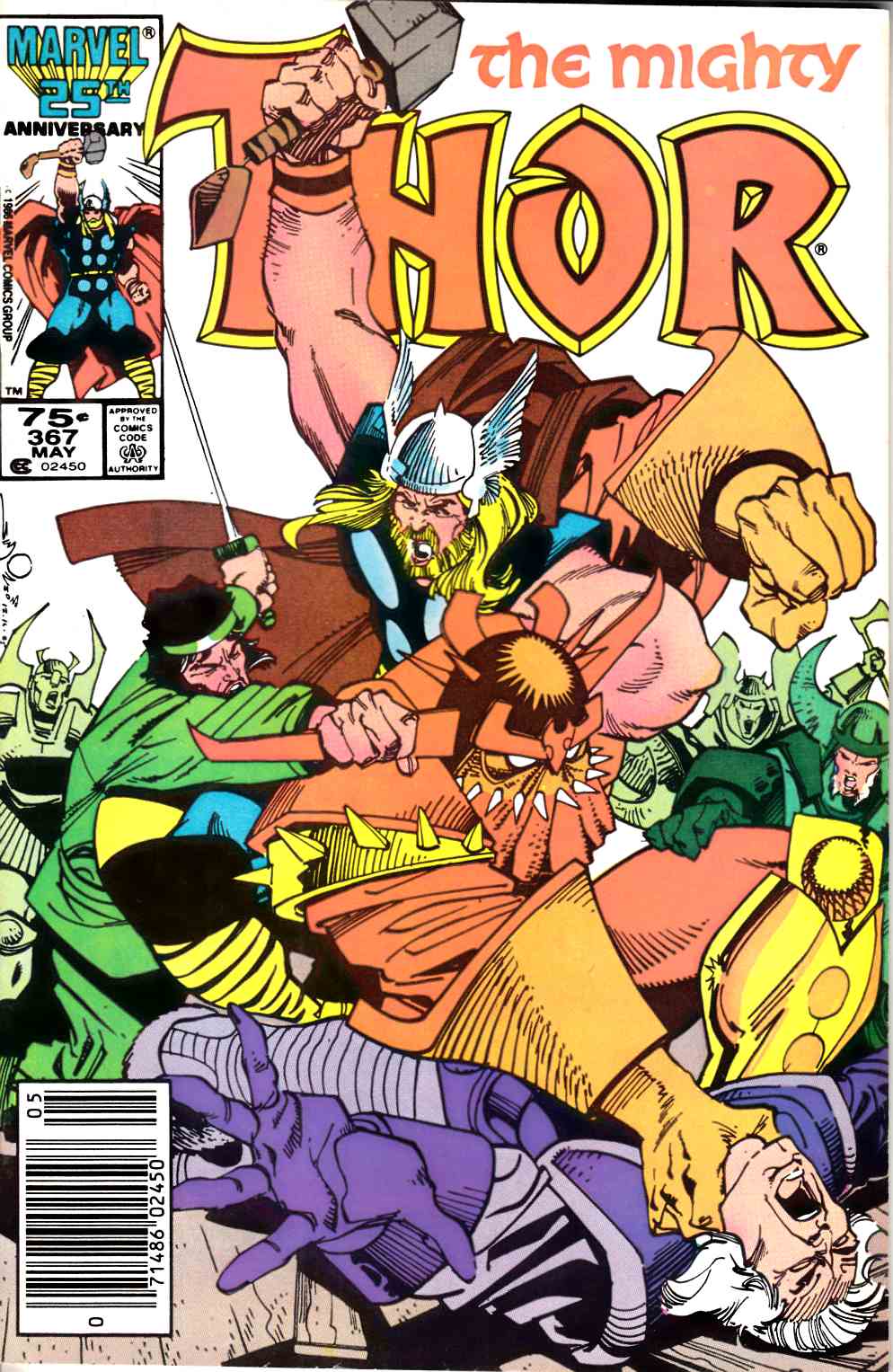 Thor #367 Newsstand Edition Fine (6.0) [Marvel Comic] LARGE