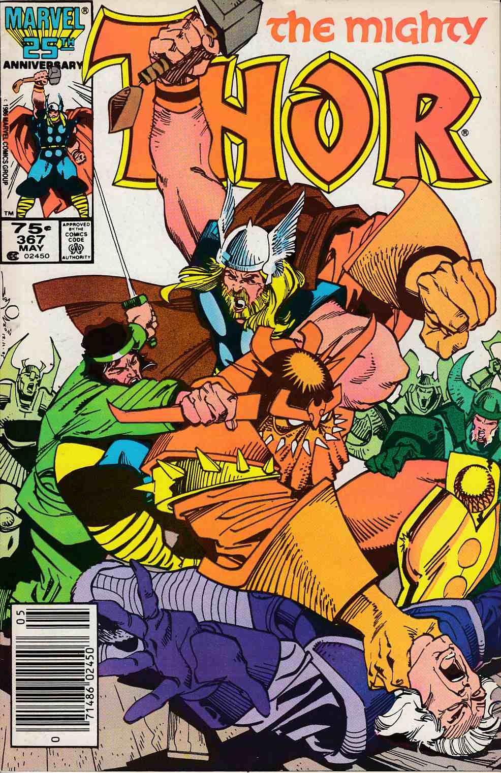 Thor #367 Newsstand Edition Very Fine (8.0) [Marvel Comic] THUMBNAIL