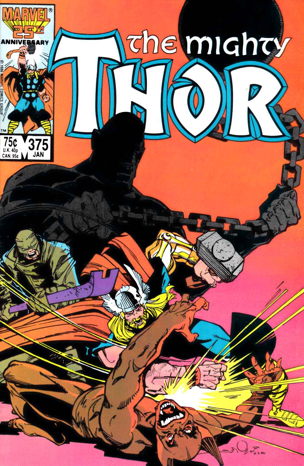 Thor #375 Near Mint (9.4) [Marvel Comic] THUMBNAIL