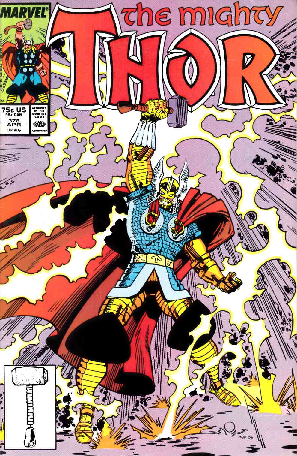 Thor #378 Fine (6.0) [Marvel Comic] THUMBNAIL