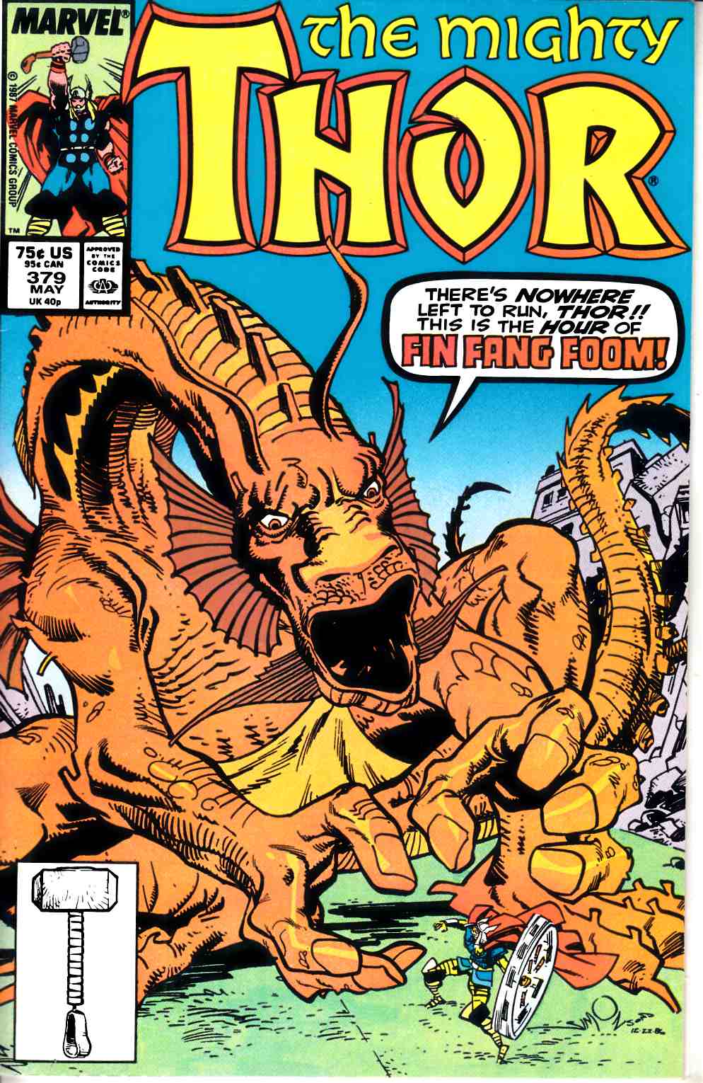 Thor #379 Very Fine Minus (7.5) [Marvel Comic] LARGE