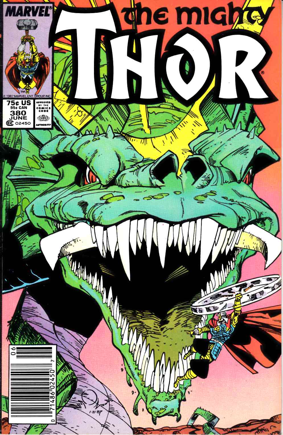 Thor #380 Newsstand Edition Fine (6.0) [Marvel Comic] THUMBNAIL