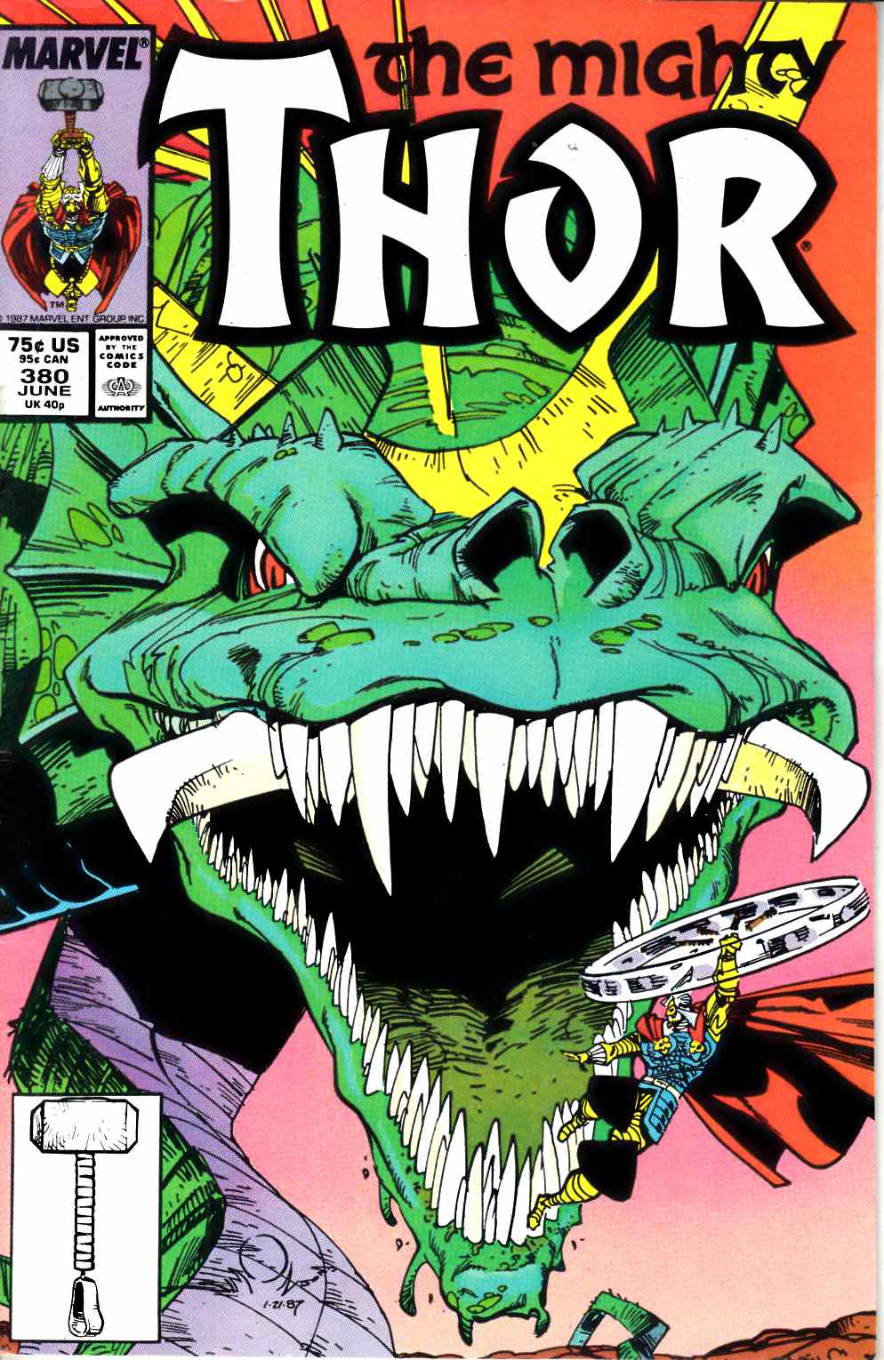 Thor #380 Very Fine (8.0) [Marvel Comic] THUMBNAIL