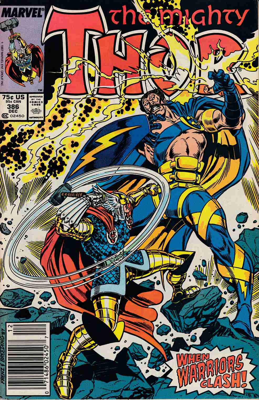 Thor #386 Newsstand Edition Fine (6.0) [Marvel Comic] THUMBNAIL