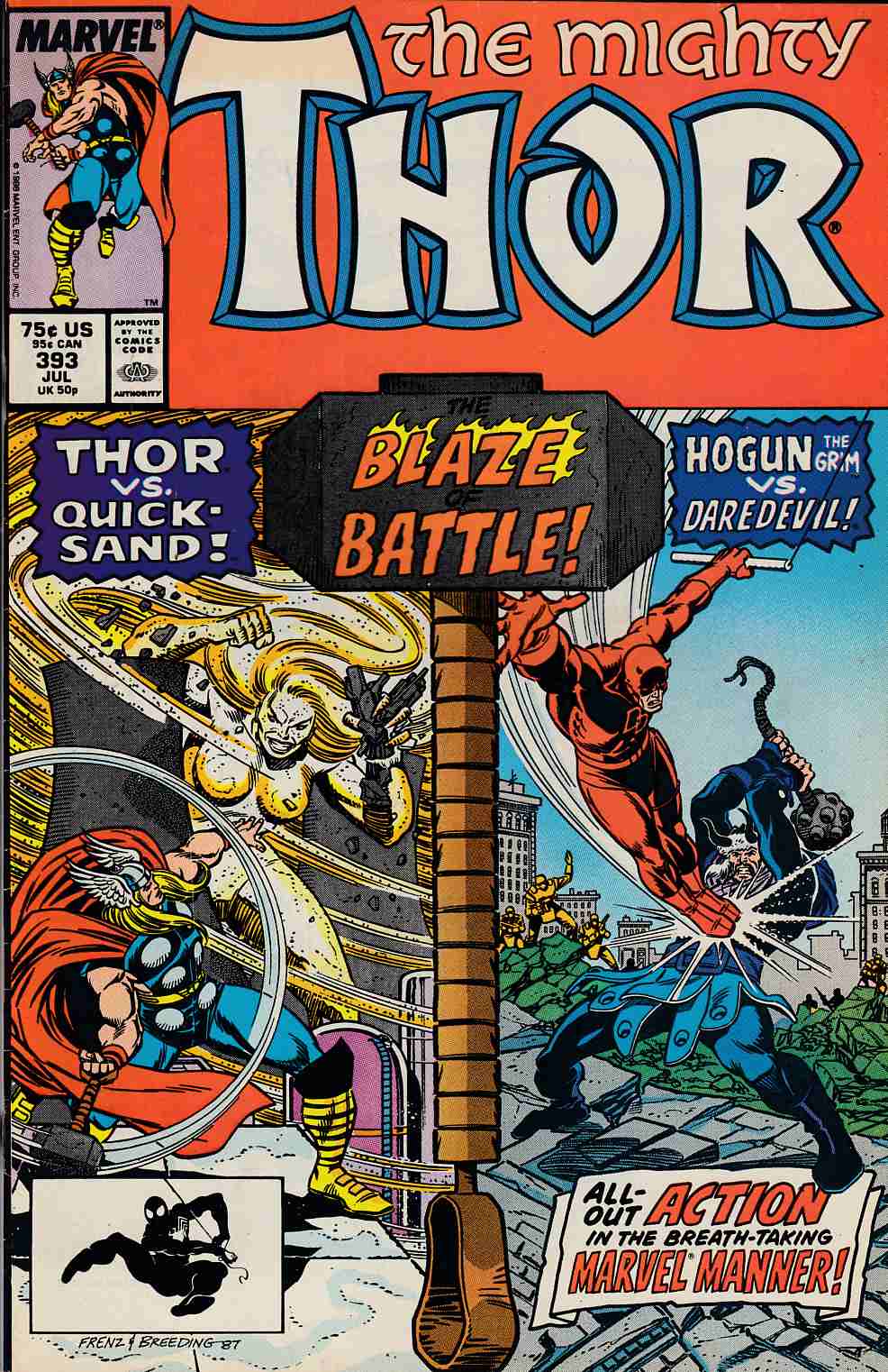 Thor #393 Very Fine (8.0) [Marvel Comic] THUMBNAIL