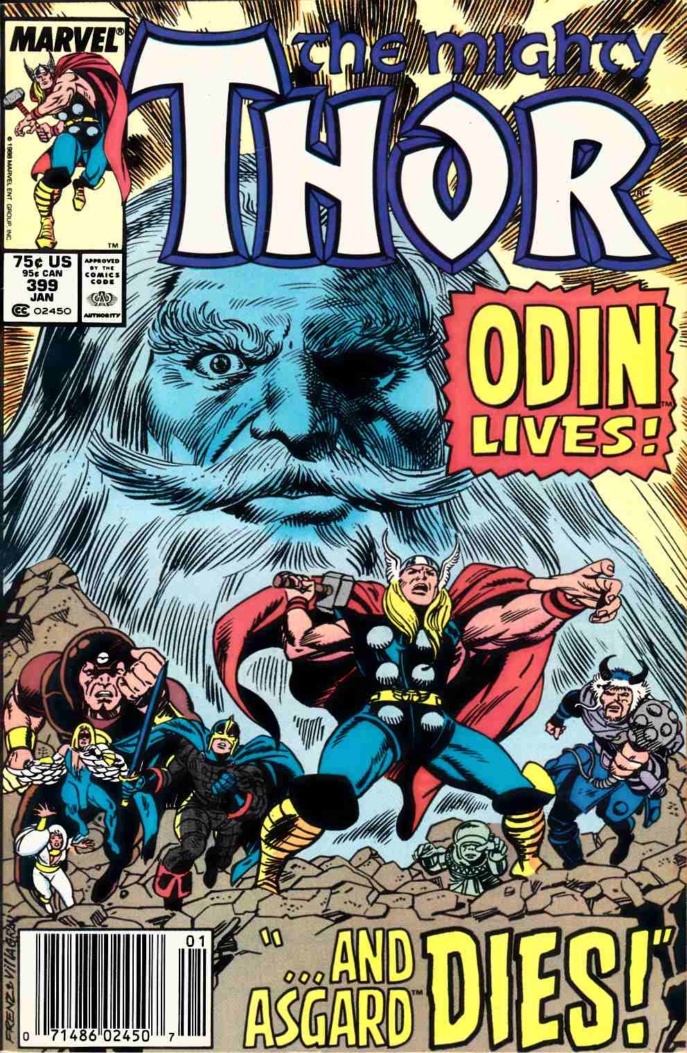 Thor #399 Newsstand Edition Very Fine (8.0) [Marvel Comic] THUMBNAIL