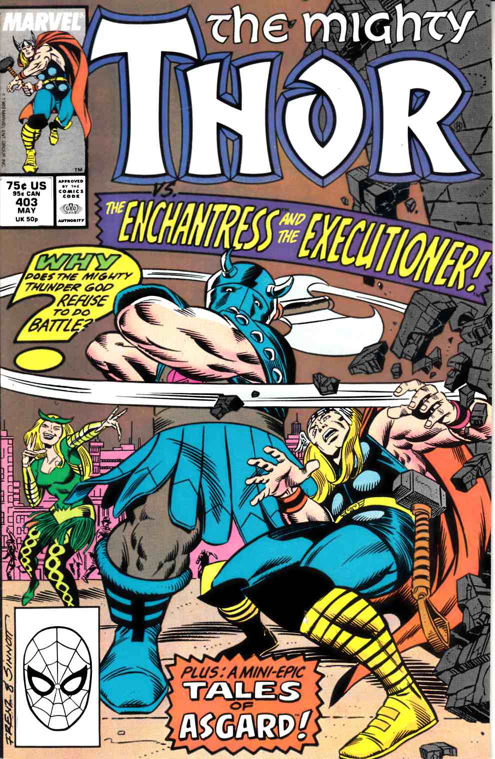 Thor #403 Near Mint (9.4) [Marvel Comic] THUMBNAIL