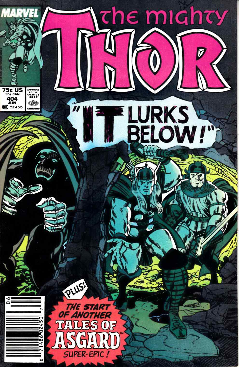 Thor #404 Newsstand Edition Very Fine (8.0) [Marvel Comic] LARGE