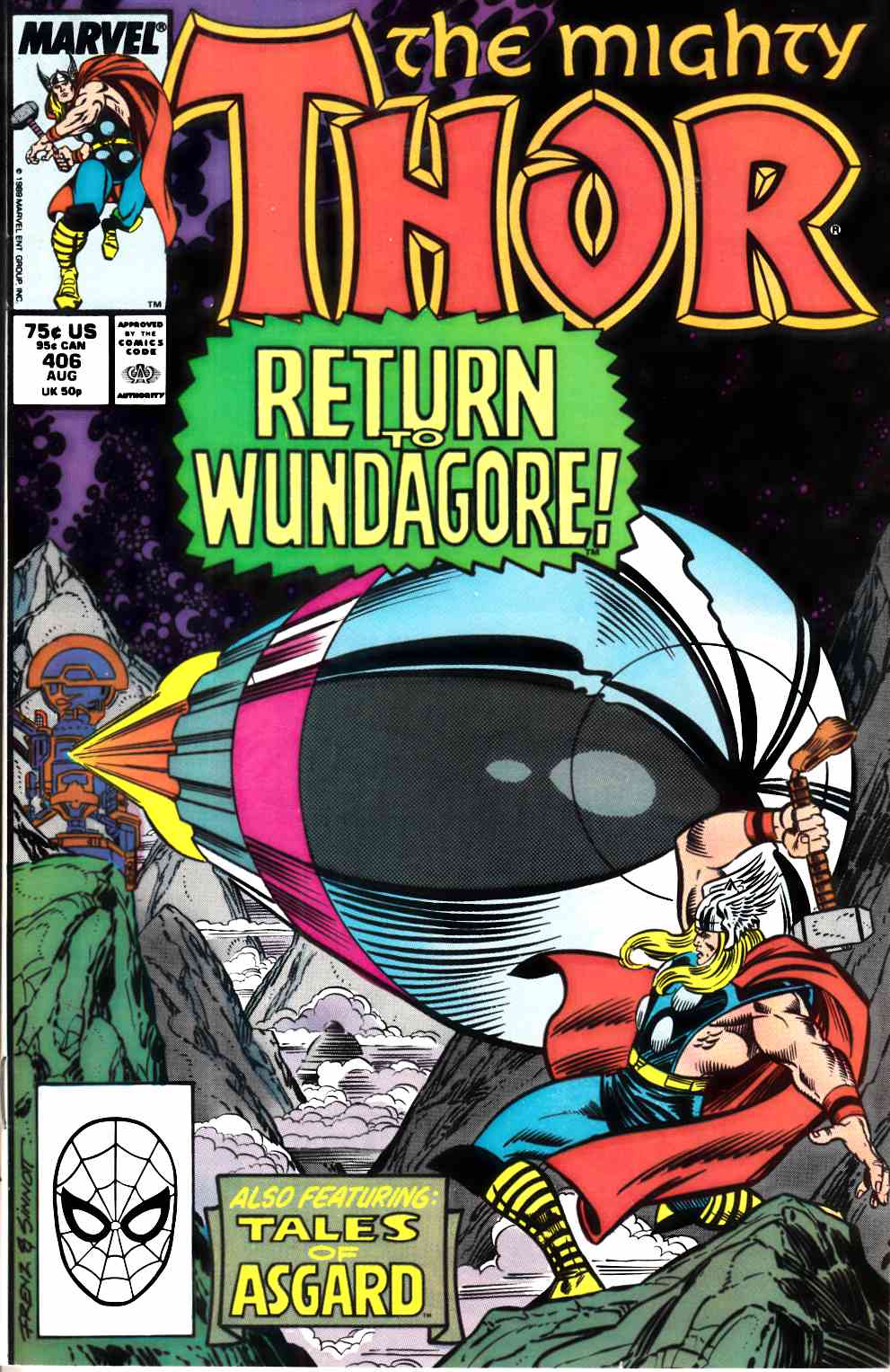 Thor #406 Very Fine (8.0) [Marvel Comic] THUMBNAIL