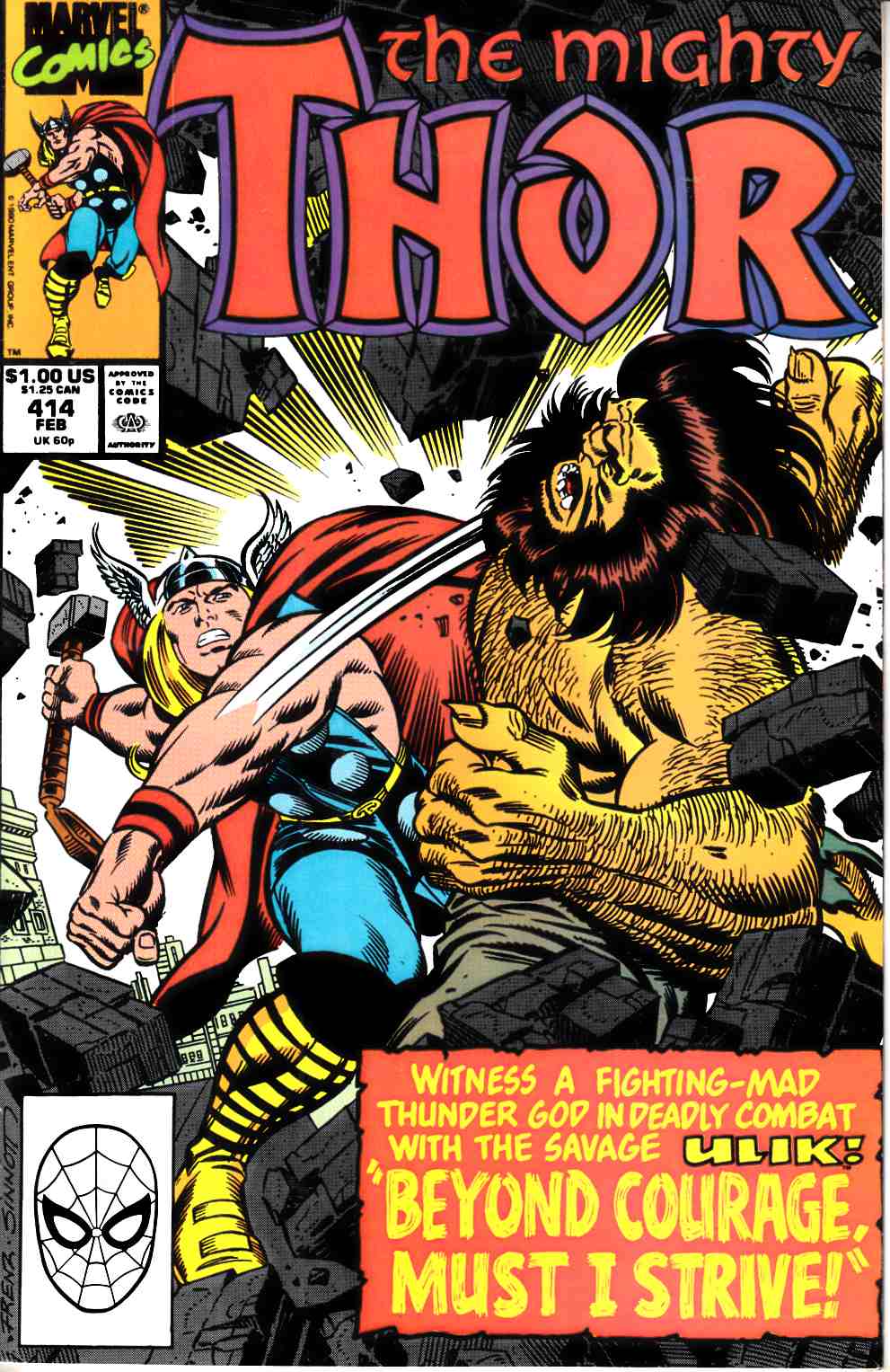 Thor #414 Very Fine (8.0) [Marvel Comic] THUMBNAIL