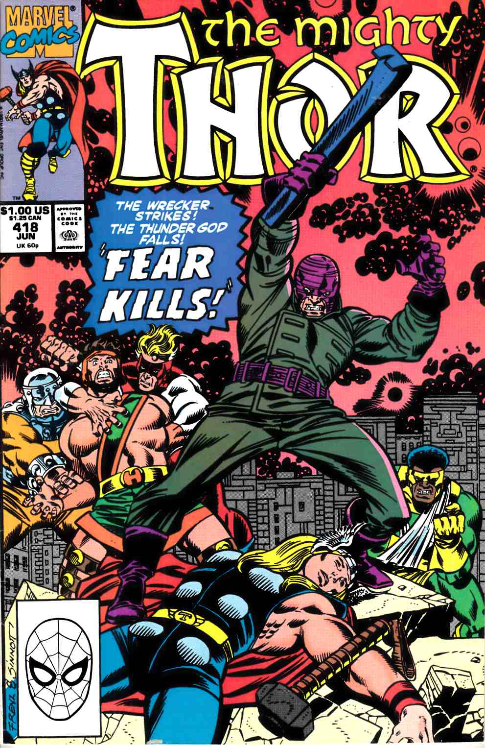 Thor #418 Very Fine (8.0) [Marvel Comic] THUMBNAIL