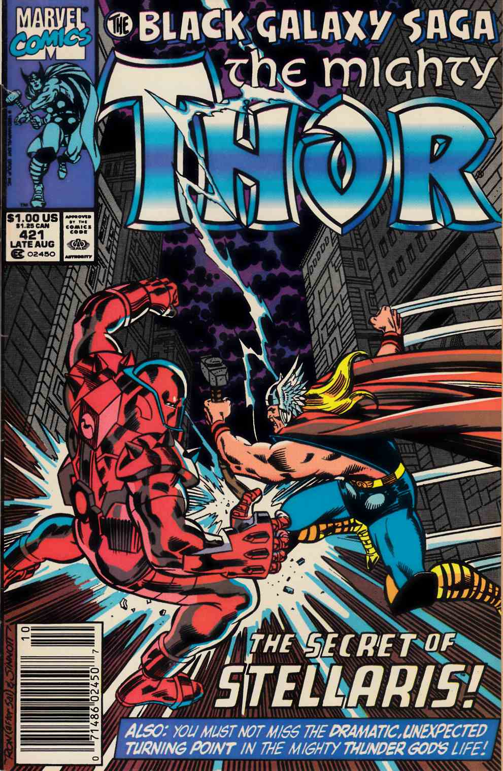 Thor #421 Newsstand Edition Good (2.0) [Marvel Comic] LARGE