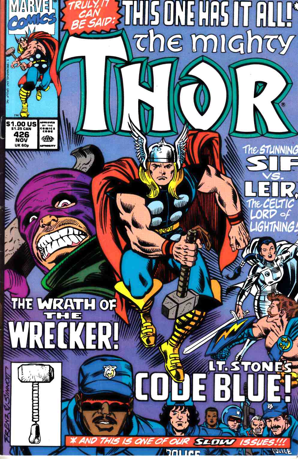 Thor #426 Fine (6.0) [Marvel Comic] THUMBNAIL