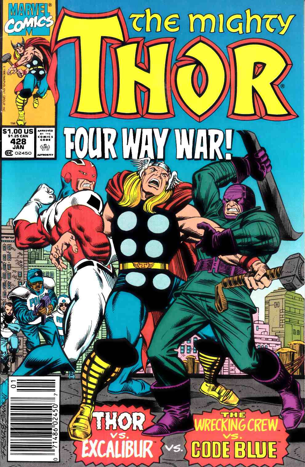 Thor #428 Newsstand Edition Very Fine (8.0) [Marvel Comic] THUMBNAIL
