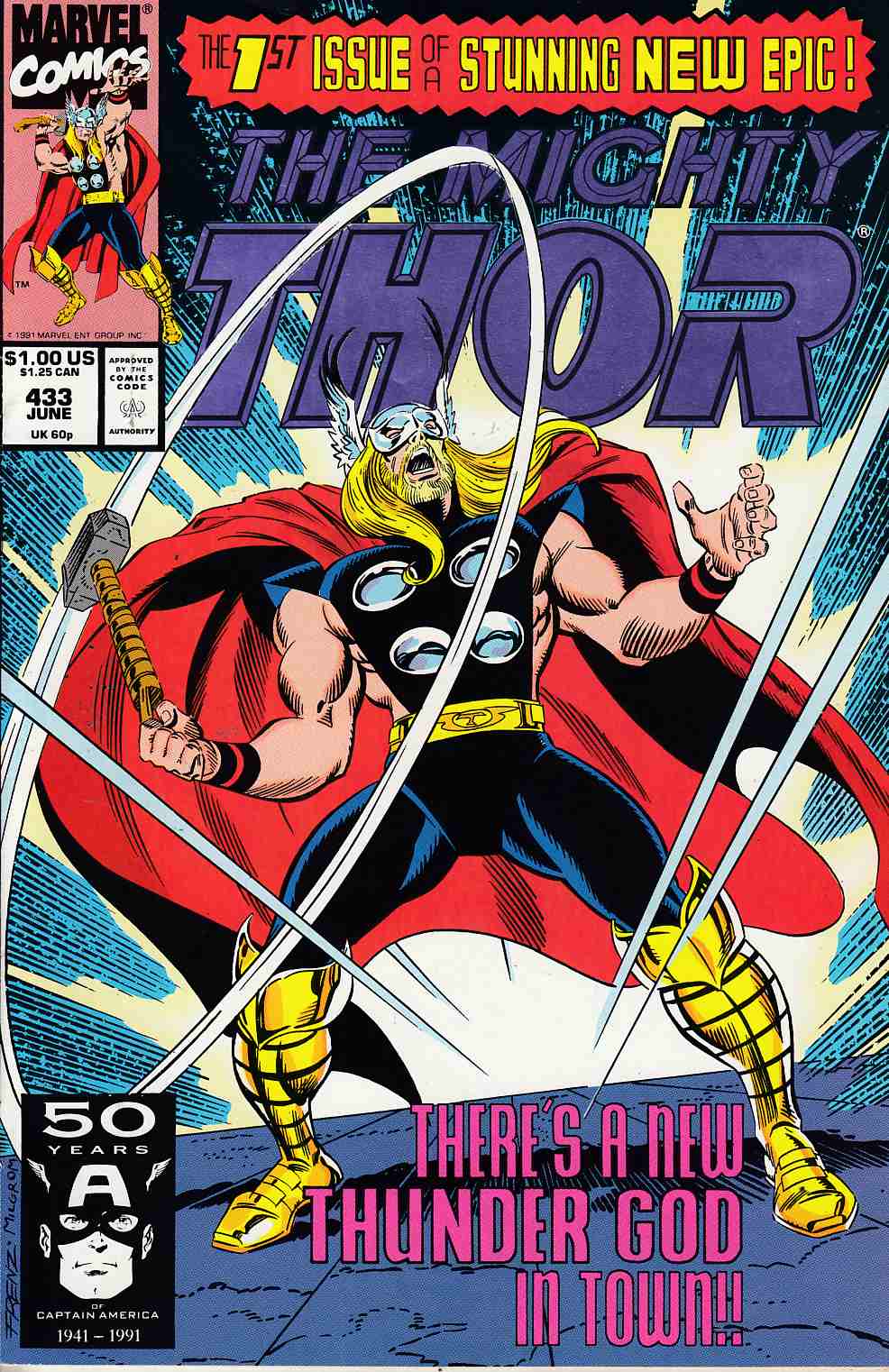 Thor #433 Very Fine Minus (7.5) [Marvel Comic] THUMBNAIL