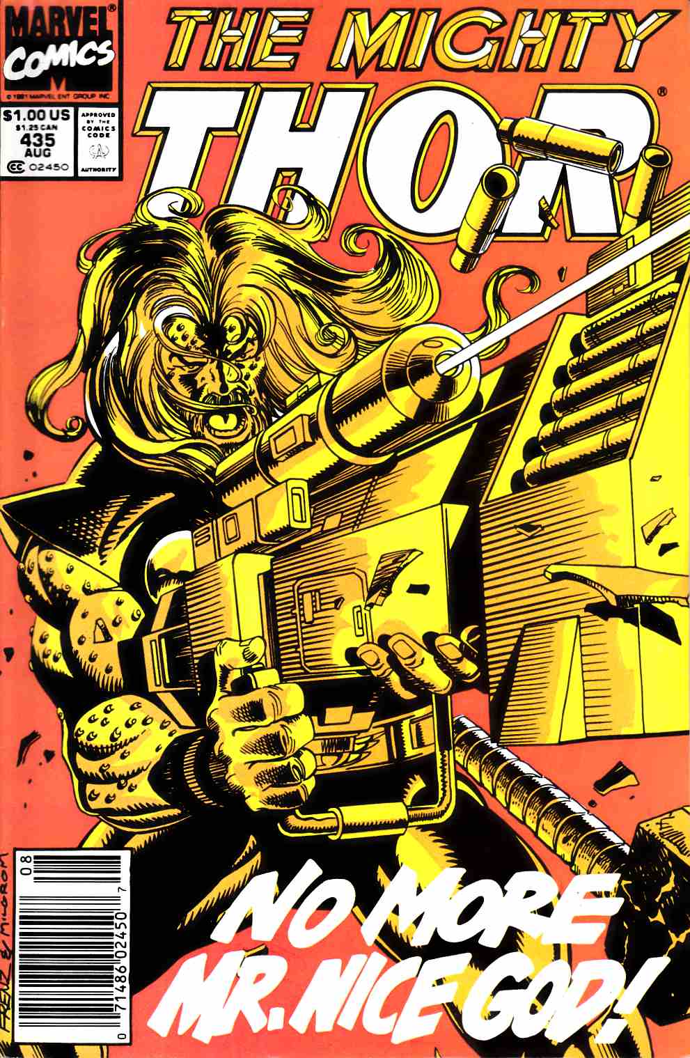 Thor #435 Newsstand Edition Very Fine (8.0) [Marvel Comic] THUMBNAIL