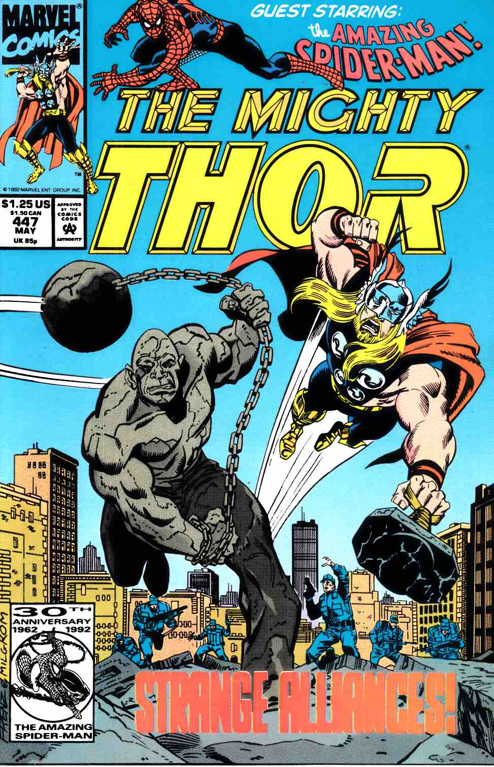 Thor #447 Very Fine (8.0) [Marvel Comic] THUMBNAIL