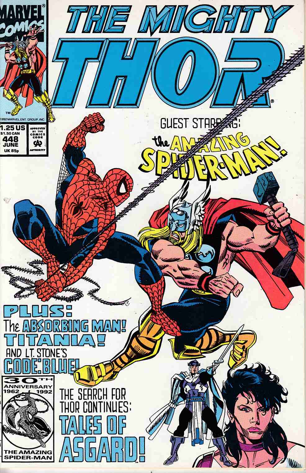 Thor #448 Very Fine (8.0) [Marvel Comic] THUMBNAIL